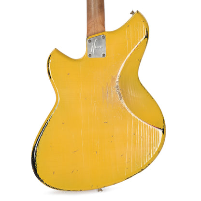 Novo Dealer Limited Nucleus Serus J Vandalism Yellow Over '64 3-Tone Burst Medium Distress Electric Guitars / Solid Body
