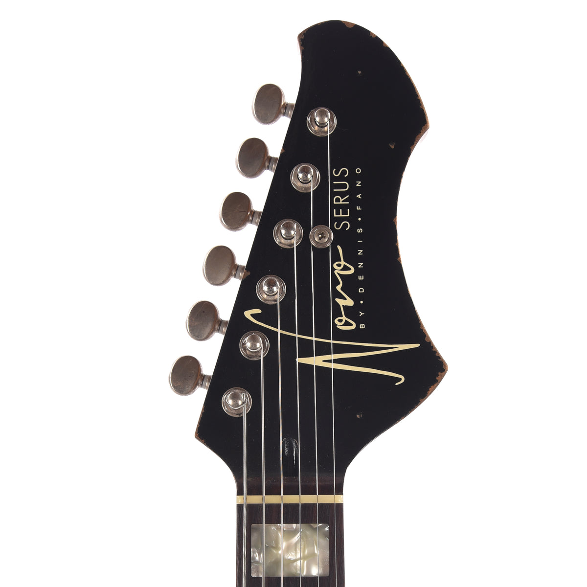 Novo Serus J Bull Black Medium Distress w/ Fralin P-90 Pickups Electric Guitars / Solid Body