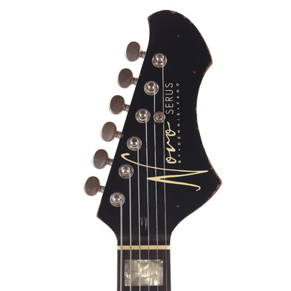 Novo Serus J Bull Black Medium Distress w/ Fralin P-90 Pickups Electric Guitars / Solid Body