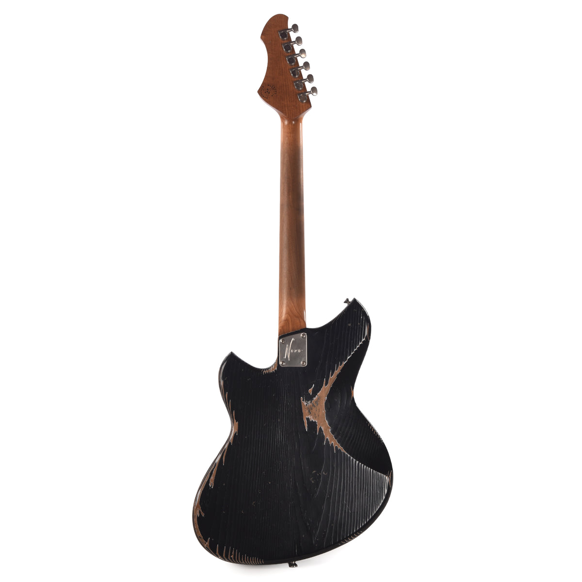 Novo Serus J Bull Black Medium Distress w/ Fralin P-90 Pickups Electric Guitars / Solid Body