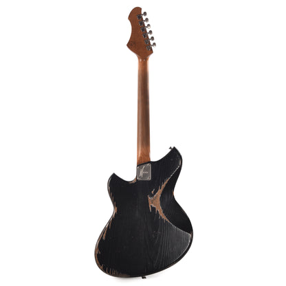 Novo Serus J Bull Black Medium Distress w/ Fralin P-90 Pickups Electric Guitars / Solid Body