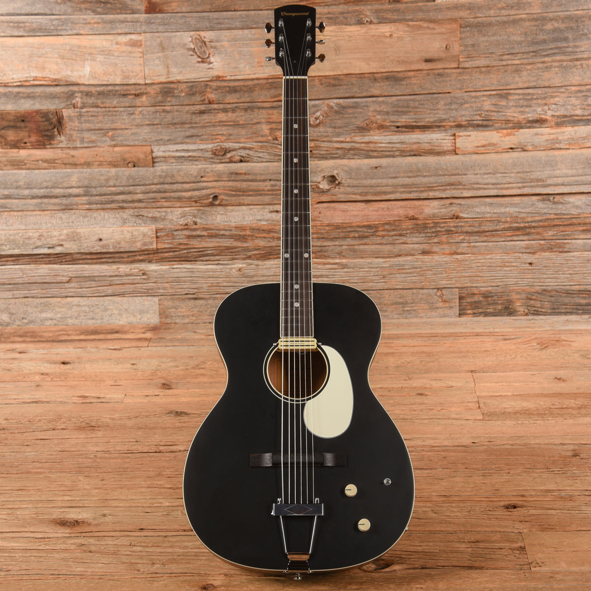 Orangewood Juniper II Baritone Black Live Rubber Bridge Acoustic-Electric Guitar Acoustic Guitars / Baritone