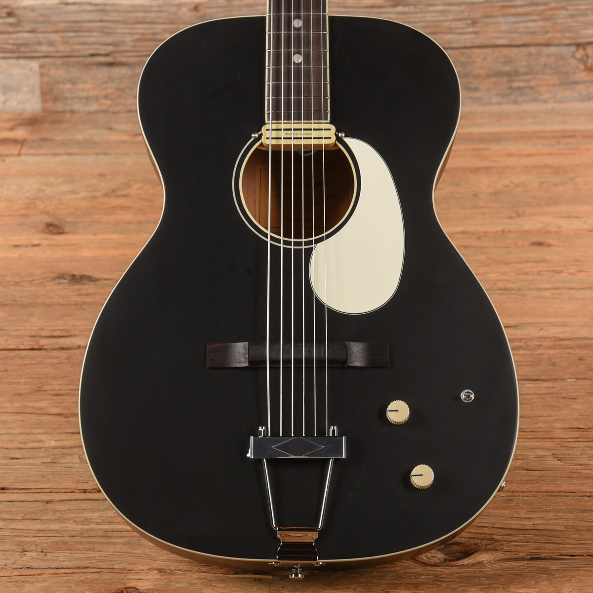 Orangewood Juniper II Baritone Black Live Rubber Bridge Acoustic-Electric Guitar Acoustic Guitars / Baritone