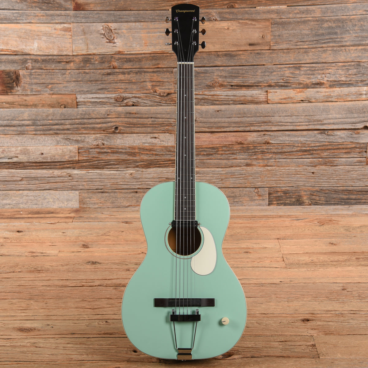 Orangewood Juniper Surf Green Live Rubber Bridge Parlor Acoustic Guitar Acoustic Guitars / Parlor