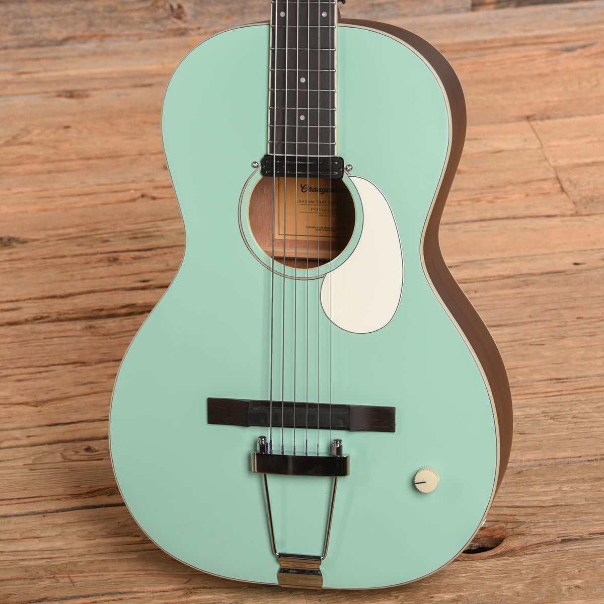 Orangewood Juniper Surf Green Live Rubber Bridge Parlor Acoustic Guitar Acoustic Guitars / Parlor