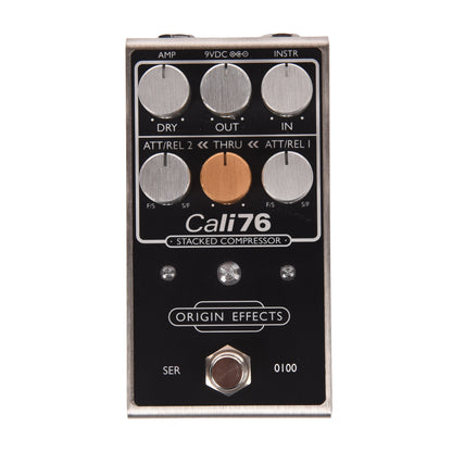 Origin FX Cali76 Stacked Compressor Pedal Black Effects and Pedals / Compression and Sustain