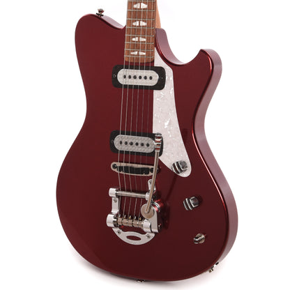 Powers Electric A-Type Cranberry Metallic w/FF42 Pickups Electric Guitars / Solid Body