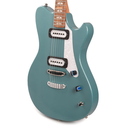 Powers Electric A-Type Hard Tail Artesian Turquoise w/PF42 Pickups Electric Guitars / Solid Body