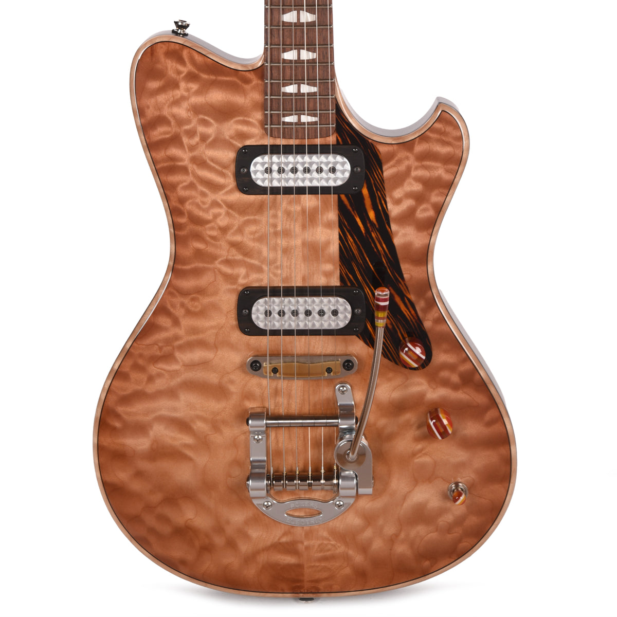 Powers Electric A-Type Select Quilt Pale Ale w/FF42 Pickups Electric Guitars / Solid Body