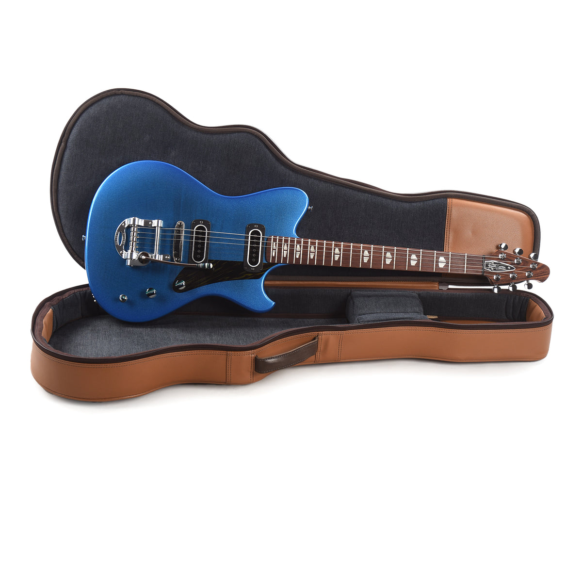 Powers Electric A-Type Select Trans Cruise Night Blue Ghost Flame w/PF42 Pickups Electric Guitars / Solid Body