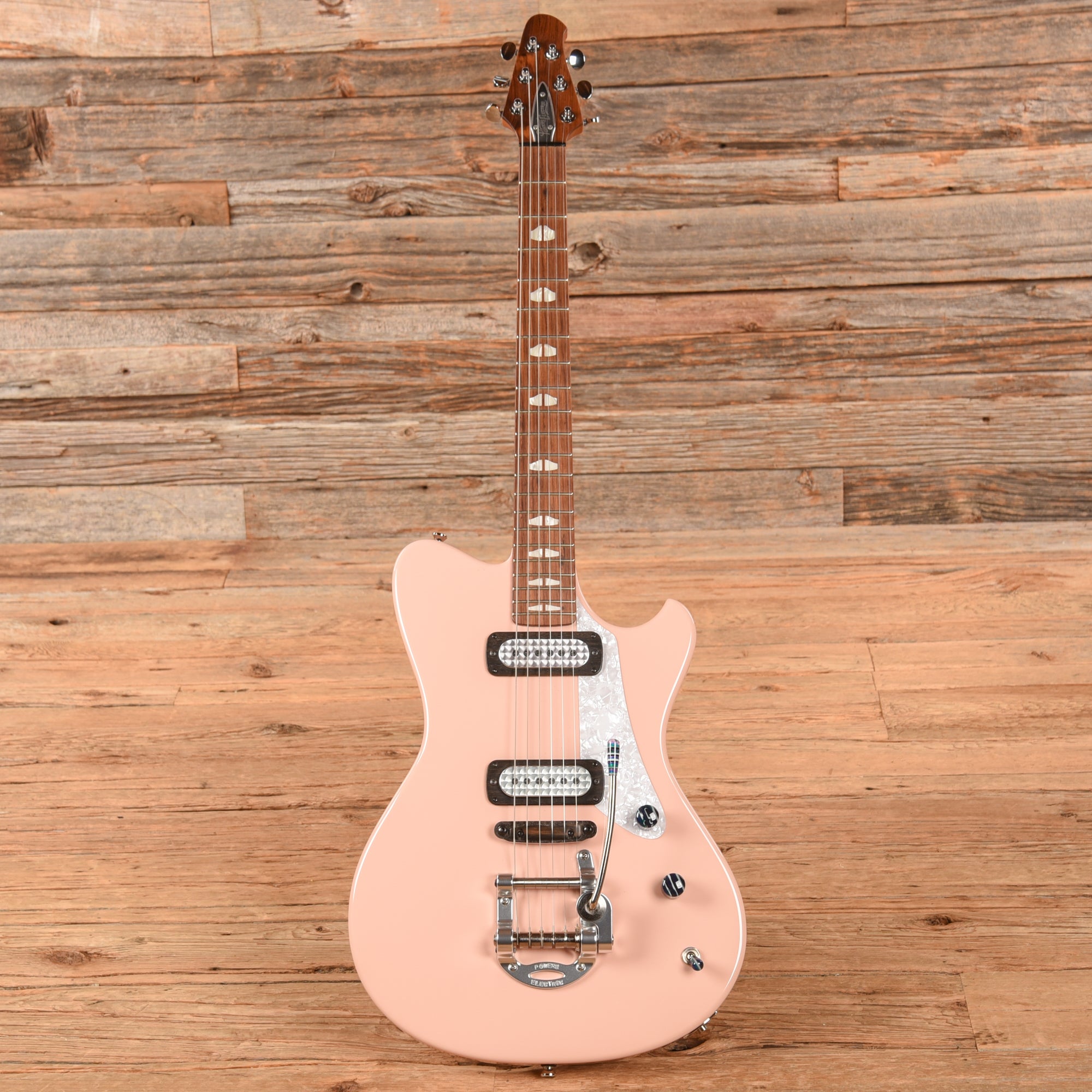 Powers Electric A-Type Shell Pink Electric Guitars / Solid Body