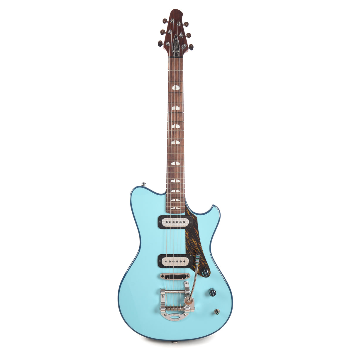 Powers Electric A-Type Two-Tone Larkspur Blue Top & Oslo Blue Back/Sides w/FF42 Pickups Electric Guitars / Solid Body