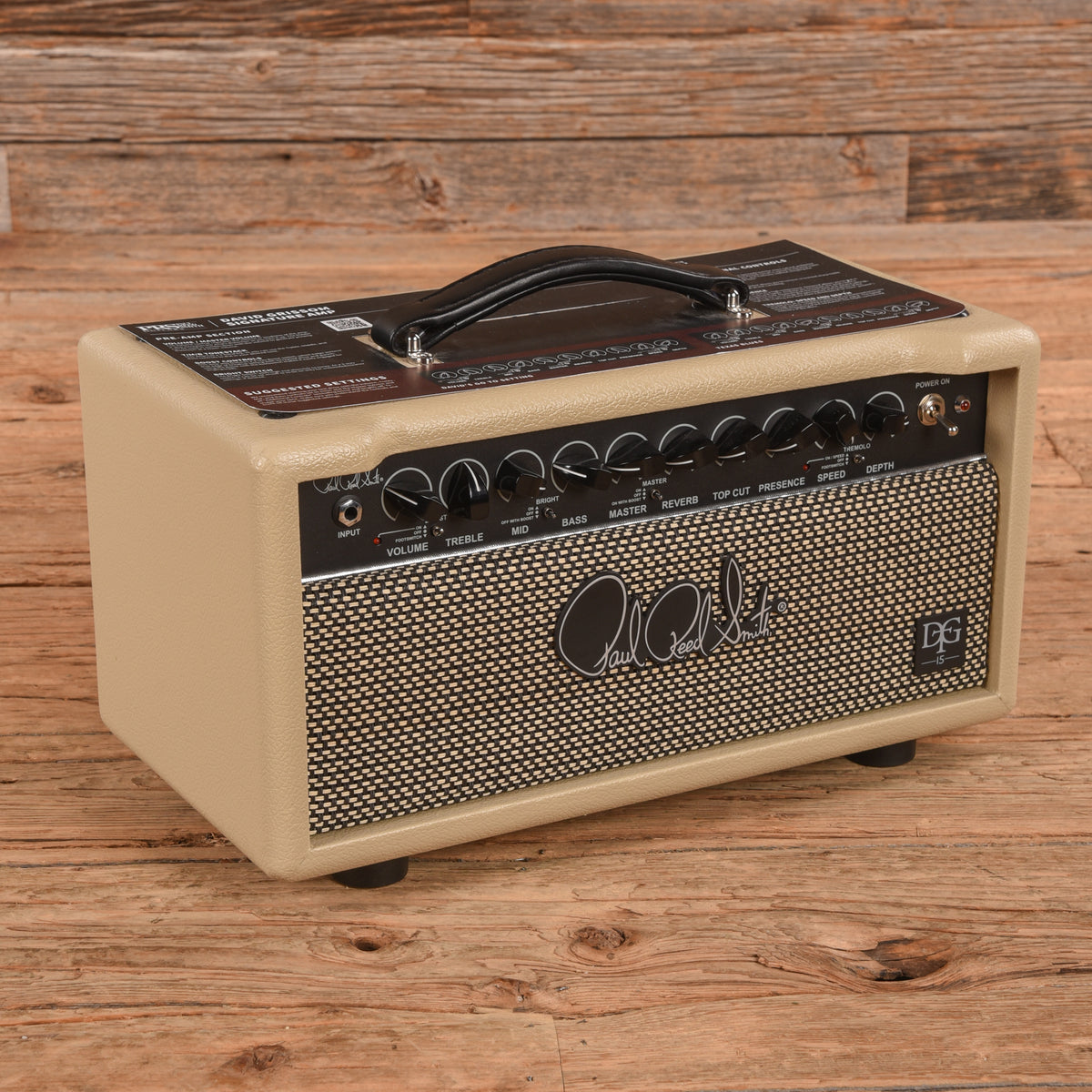 PRS DGT 15 David Grissom Signature 15-Watt Guitar Amp Head Blonde Amps / Guitar Amps / Guitar Cabinets