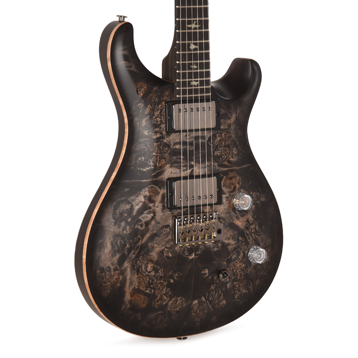PRS Private Stock #12226 McCarty Tremolo Maple Burl/Black Limba Charcoal Satin Burst w/Macassar Ebony Neck Electric Guitars