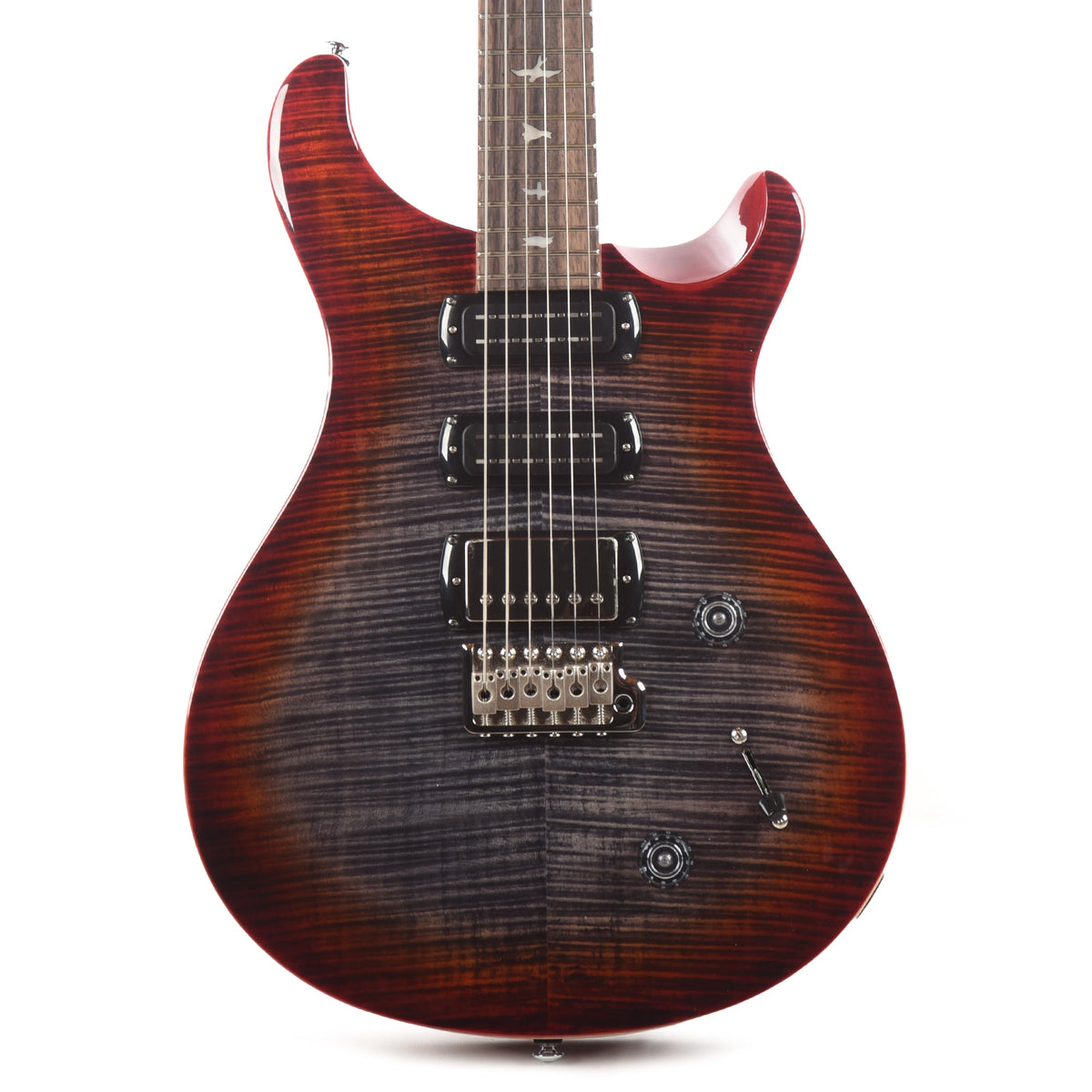 PRS SE Studio Charcoal Cherry Burst Electric Guitars