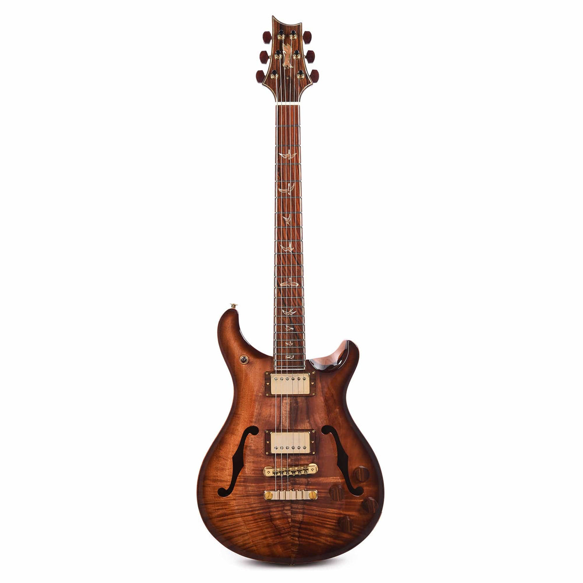 PRS Private Stock #10451 McCarty 594 Hollowbody II Figured Koa Natural Smoked Burst w/Figured Mahogany Neck & Cocobolo Fingerboard Electric Guitars / Semi-Hollow
