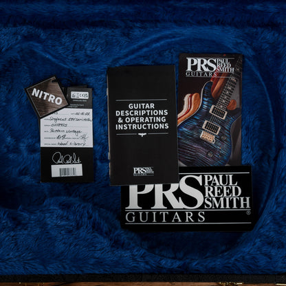 PRS Wood Library McCarty 594 Singlecut Semi-Hollow Flame Blue Green Top/Back w/Ebony Fingerboard & Rosewood Neck 2022 Electric Guitars / Semi-Hollow