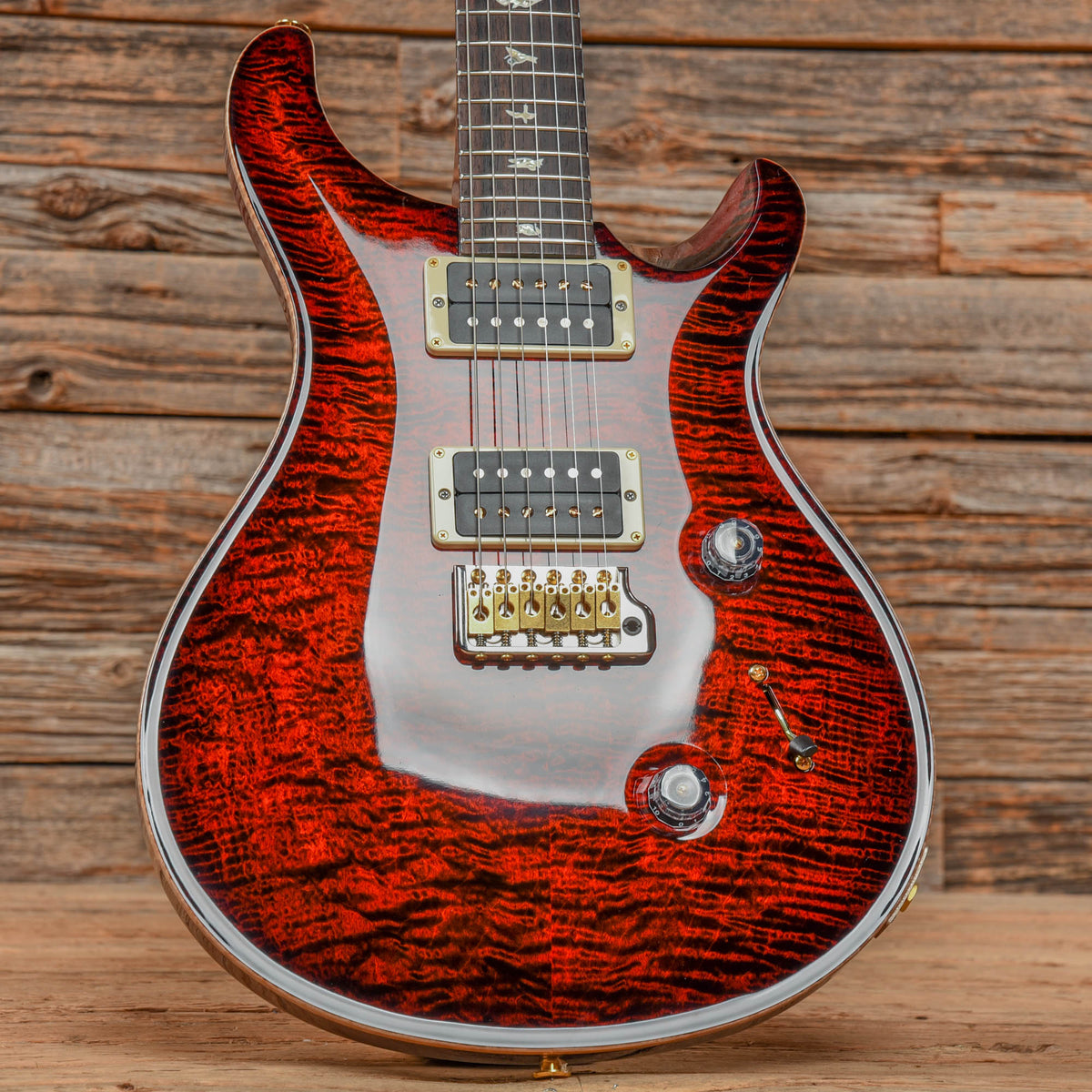 PRS Custom 24 10-Top Fire Red 2022 Electric Guitars / Solid Body