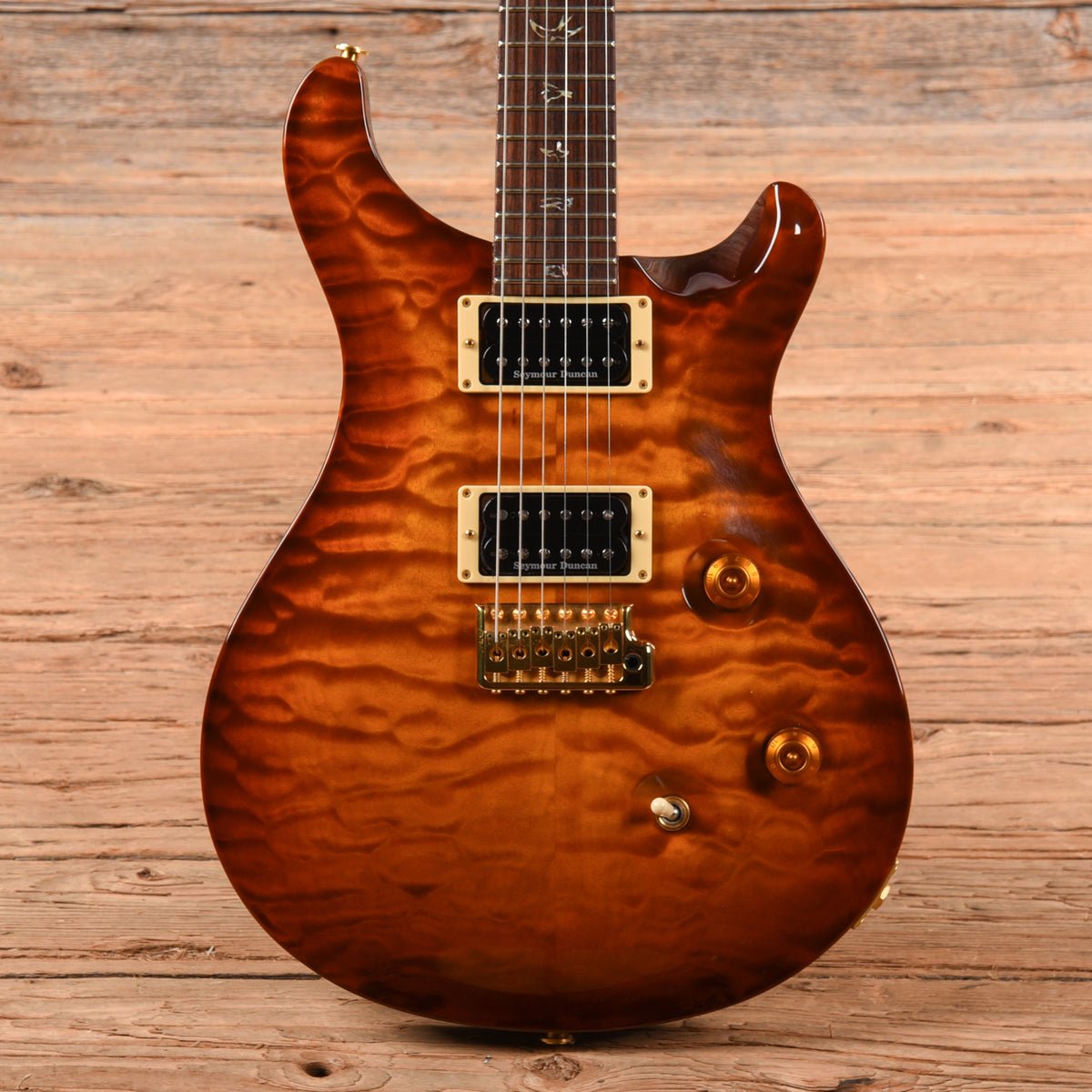PRS Custom 24 10-Top Orange 2008 Electric Guitars / Solid Body