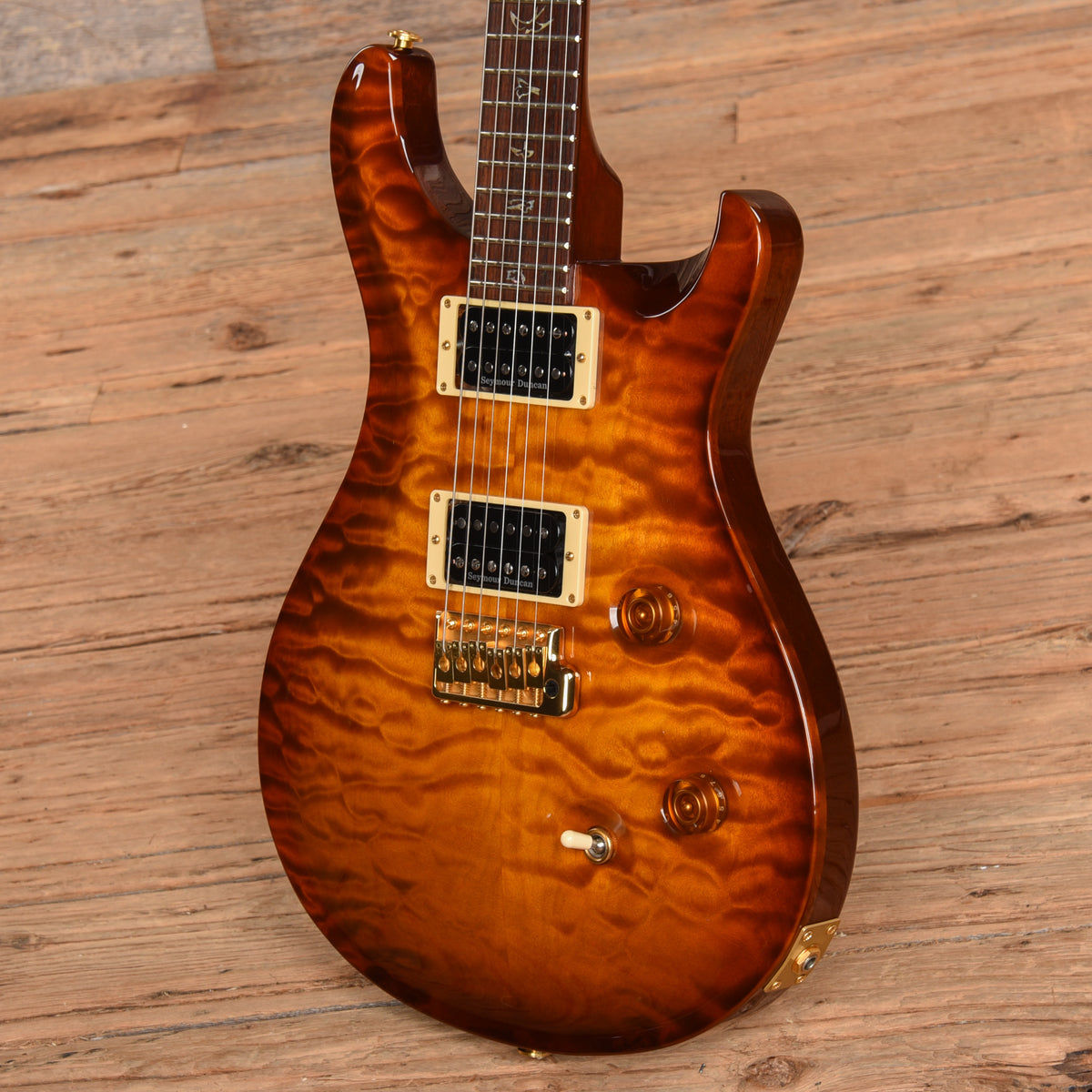 PRS Custom 24 10-Top Orange 2008 Electric Guitars / Solid Body