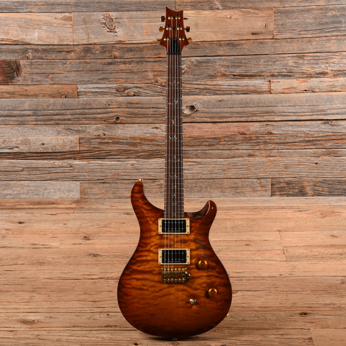 PRS Custom 24 10-Top Orange 2008 Electric Guitars / Solid Body