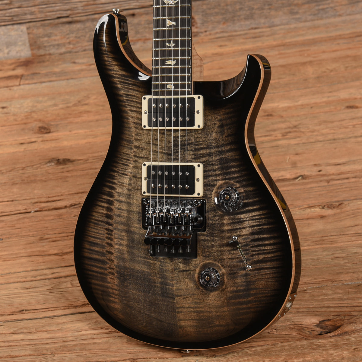 PRS Custom 24 Floyd Rose Charcoal Burst 2014 Electric Guitars / Solid Body