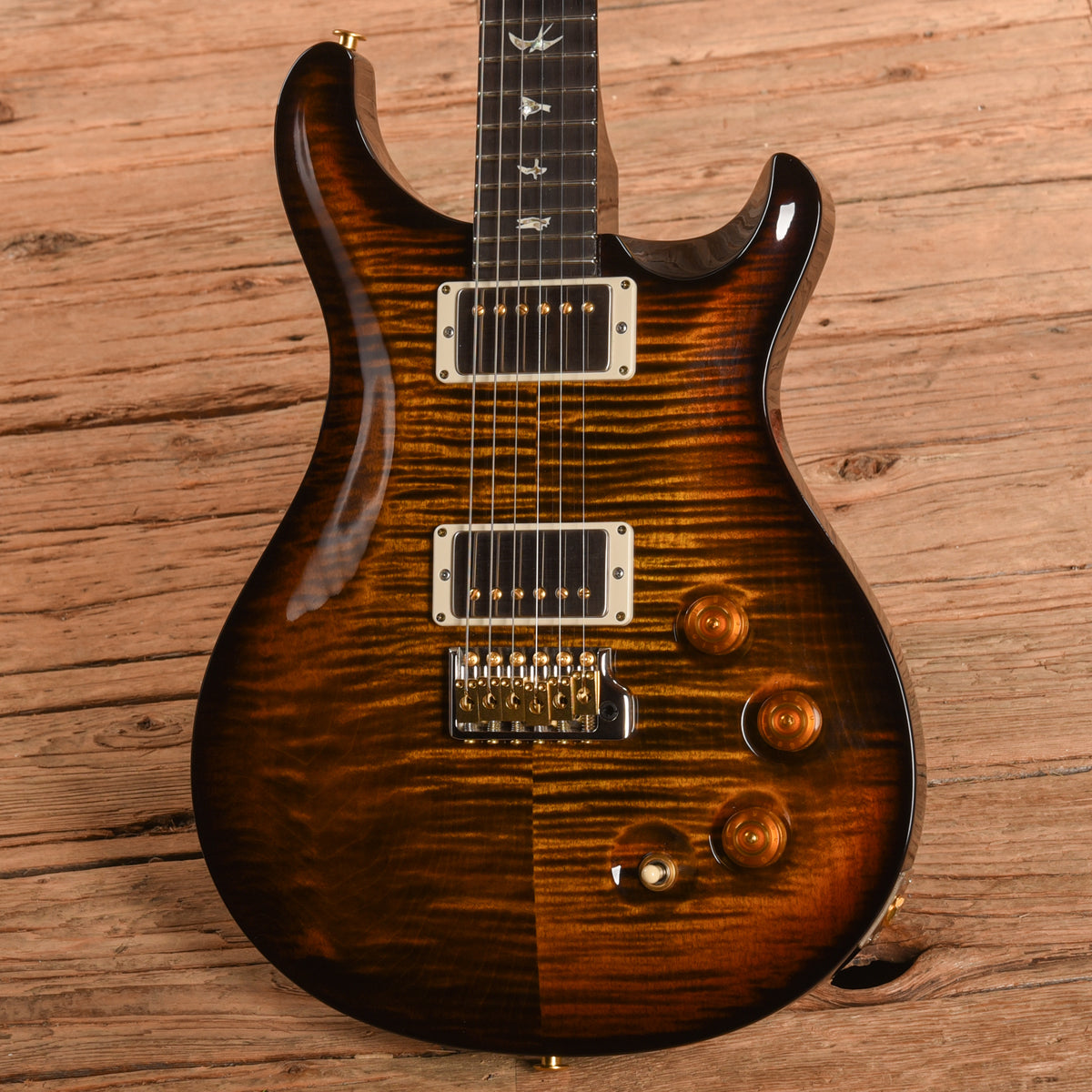 PRS DGT David Grissom Tremolo Signature 10-Top Black Gold Warp Burst 2024 Electric Guitars / Solid Body