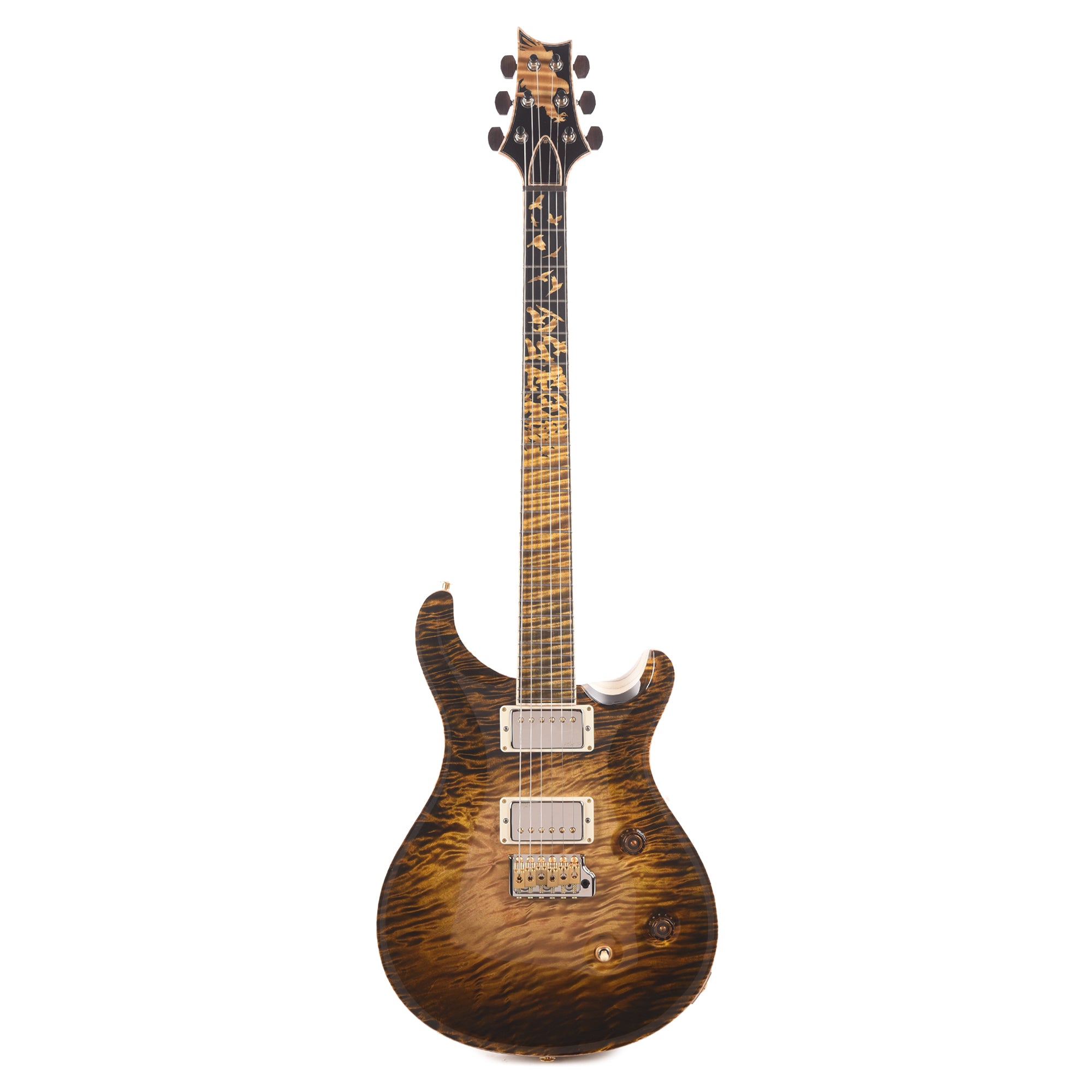 PRS Private Stock #12230 Custom 24 Curly Maple/Swamp Ash Tiger Eye Glow w/Reverse Birds of a Feather Inlays Electric Guitars / Solid Body