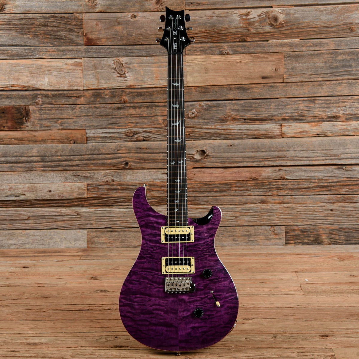 PRS SE Custom 24 Quilted Violet 2015 Electric Guitars / Solid Body