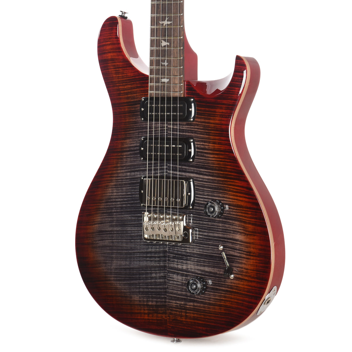 PRS SE Studio Charcoal Cherry Burst Electric Guitars / Solid Body