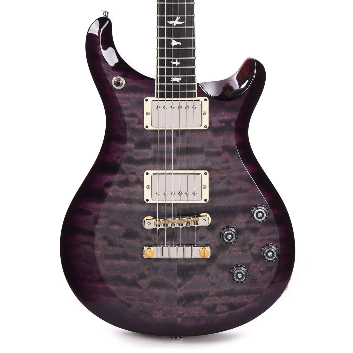 PRS Special Run S2 McCarty 594 Quilt Top Faded Gray Black Purple Burst w/Ebony Fingerboard Electric Guitars / Solid Body