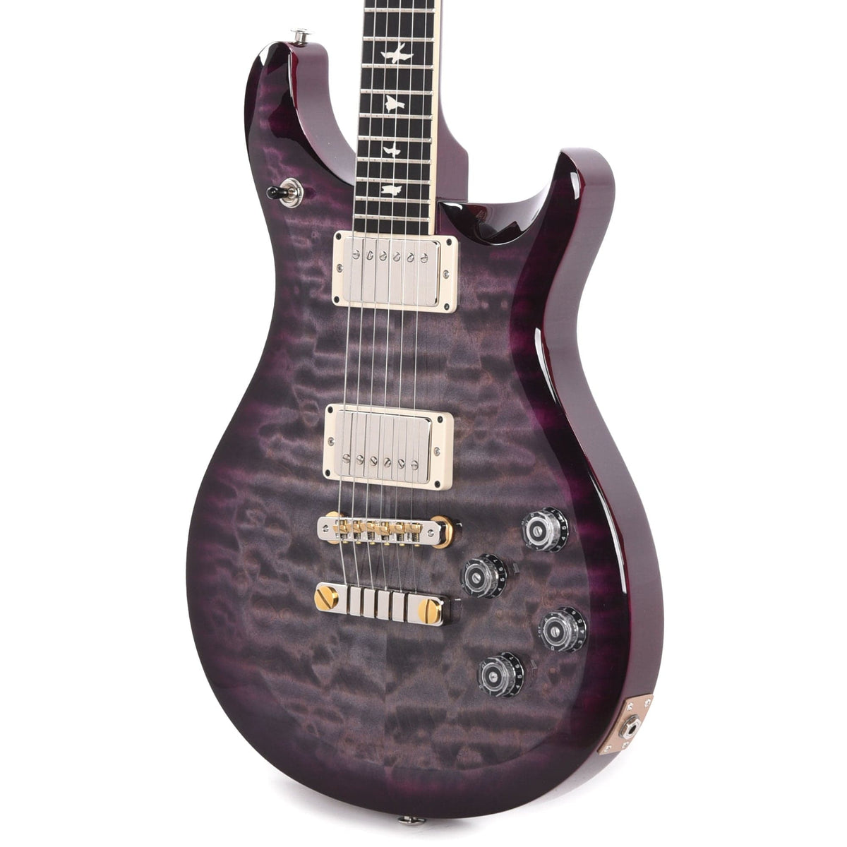 PRS Special Run S2 McCarty 594 Quilt Top Faded Gray Black Purple Burst w/Ebony Fingerboard Electric Guitars / Solid Body