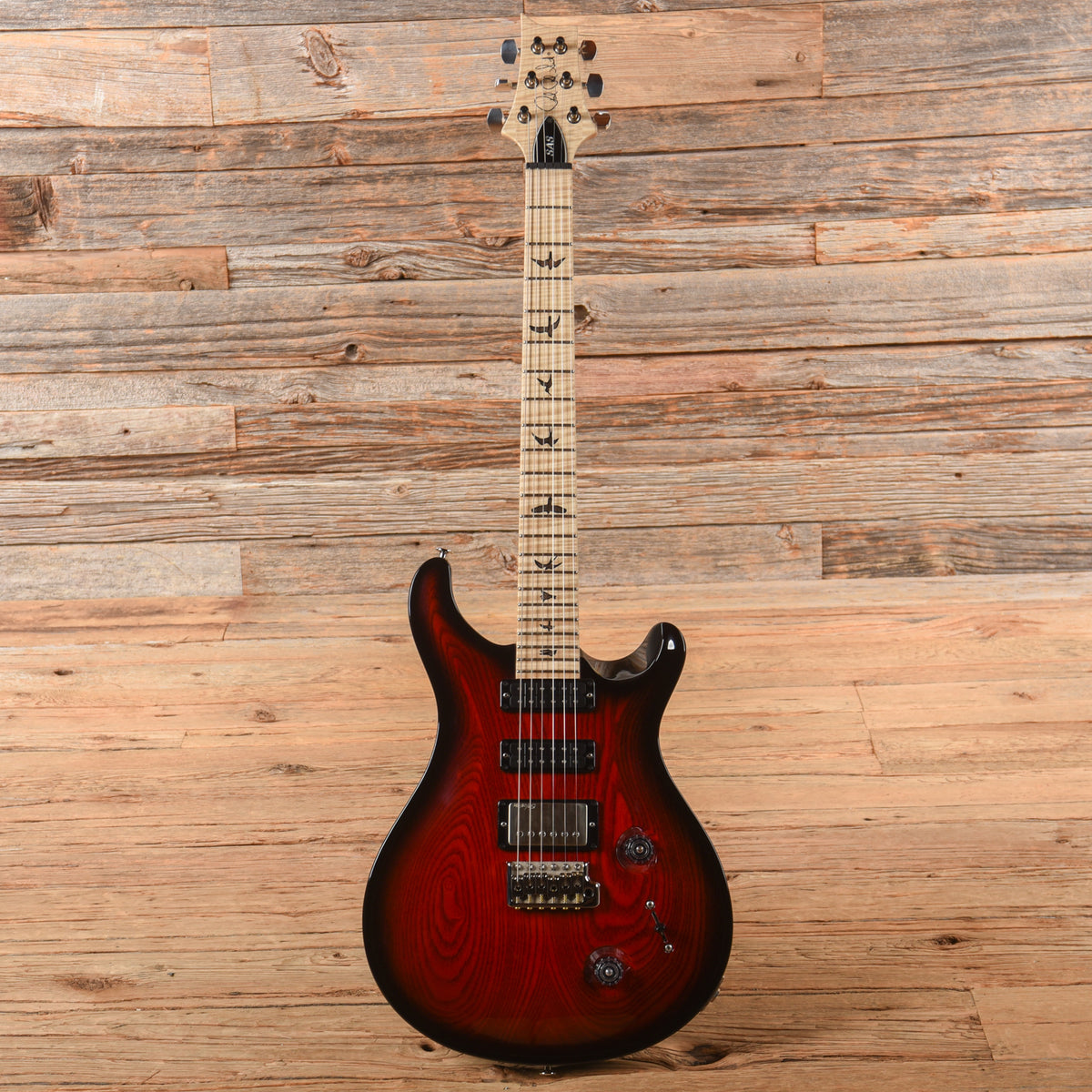 PRS Swamp Ash Studio Fire Red Burst 2012 Electric Guitars / Solid Body