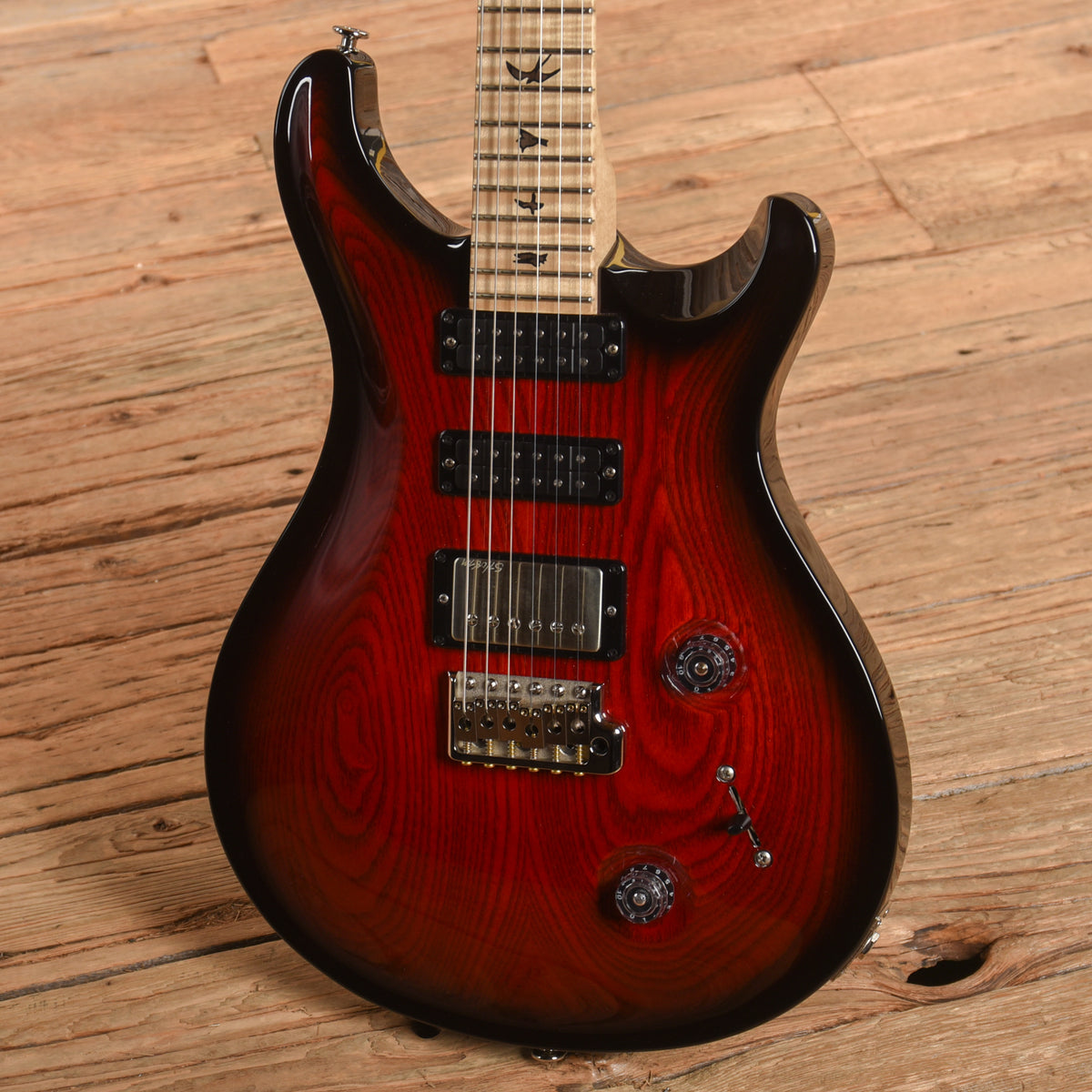 PRS Swamp Ash Studio Fire Red Burst 2012 Electric Guitars / Solid Body