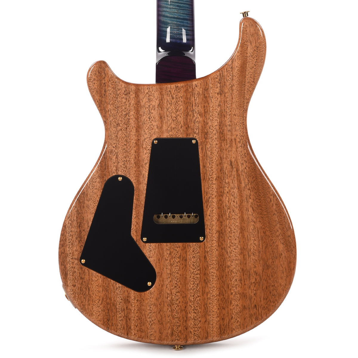 PRS Wood Library Custom 24 Fat Back 10-Top Flame Aquableux Purple Burst w/Figured Stained Neck & African Blackwood Fingerboard Electric Guitars / Solid Body