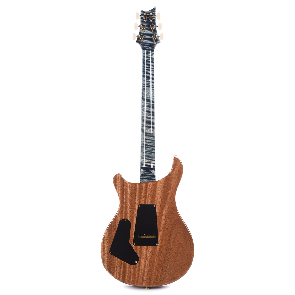 PRS Wood Library Custom 24 Fat Back 10-Top Flame Faded Whale Blue w/Figured Stained Neck & African Blackwood Fingerboard Electric Guitars / Solid Body