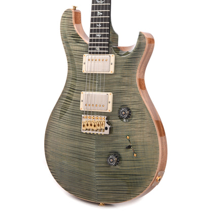 PRS Wood Library Custom 24 Fat Back 10-Top Flame Trampas Green w/Figured Stained Neck & African Blackwood Fingerboard Electric Guitars / Solid Body