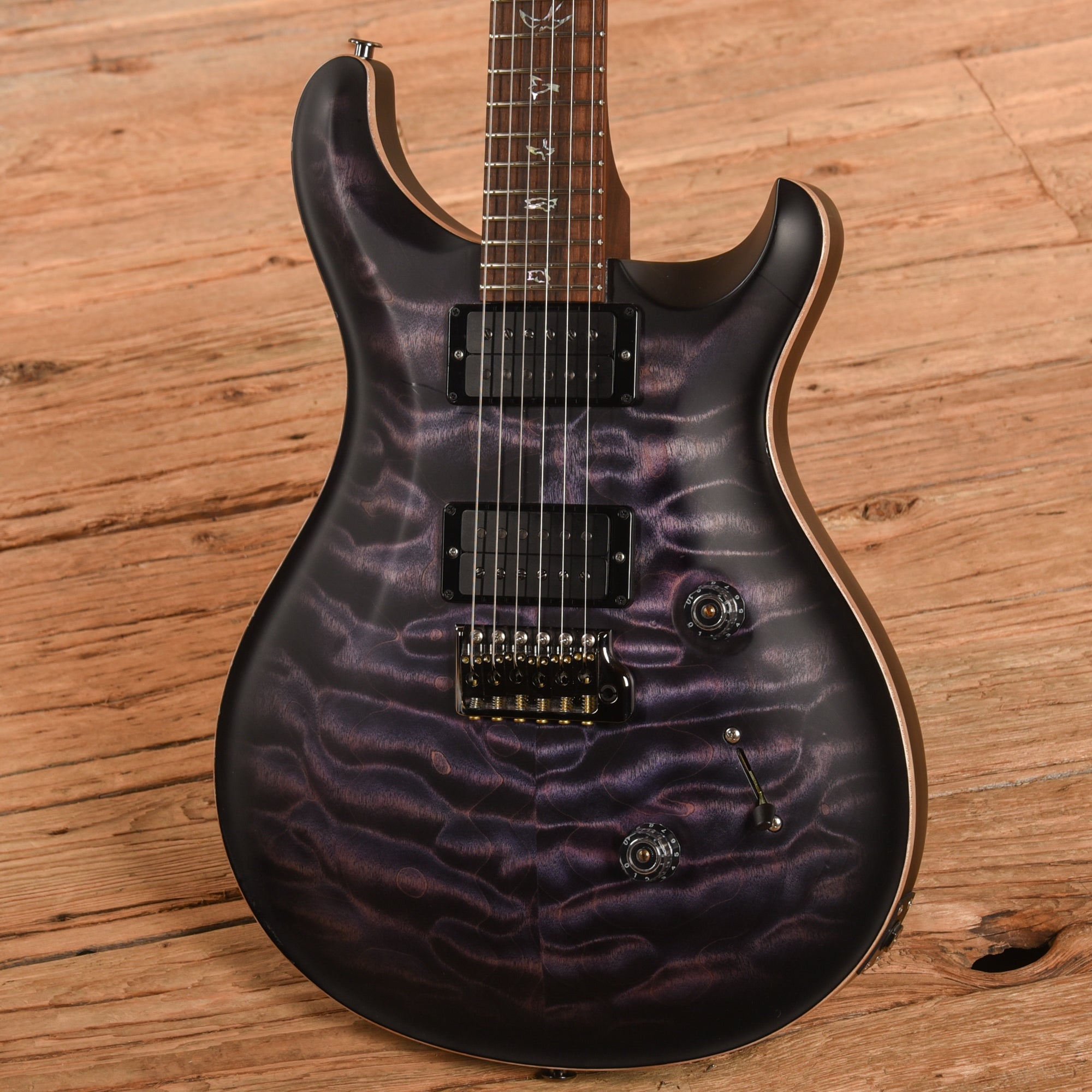 PRS Wood Library Custom 24 w/Brazilian Rosewood Fretboard Satin Purple Mist 2023 Electric Guitars / Solid Body