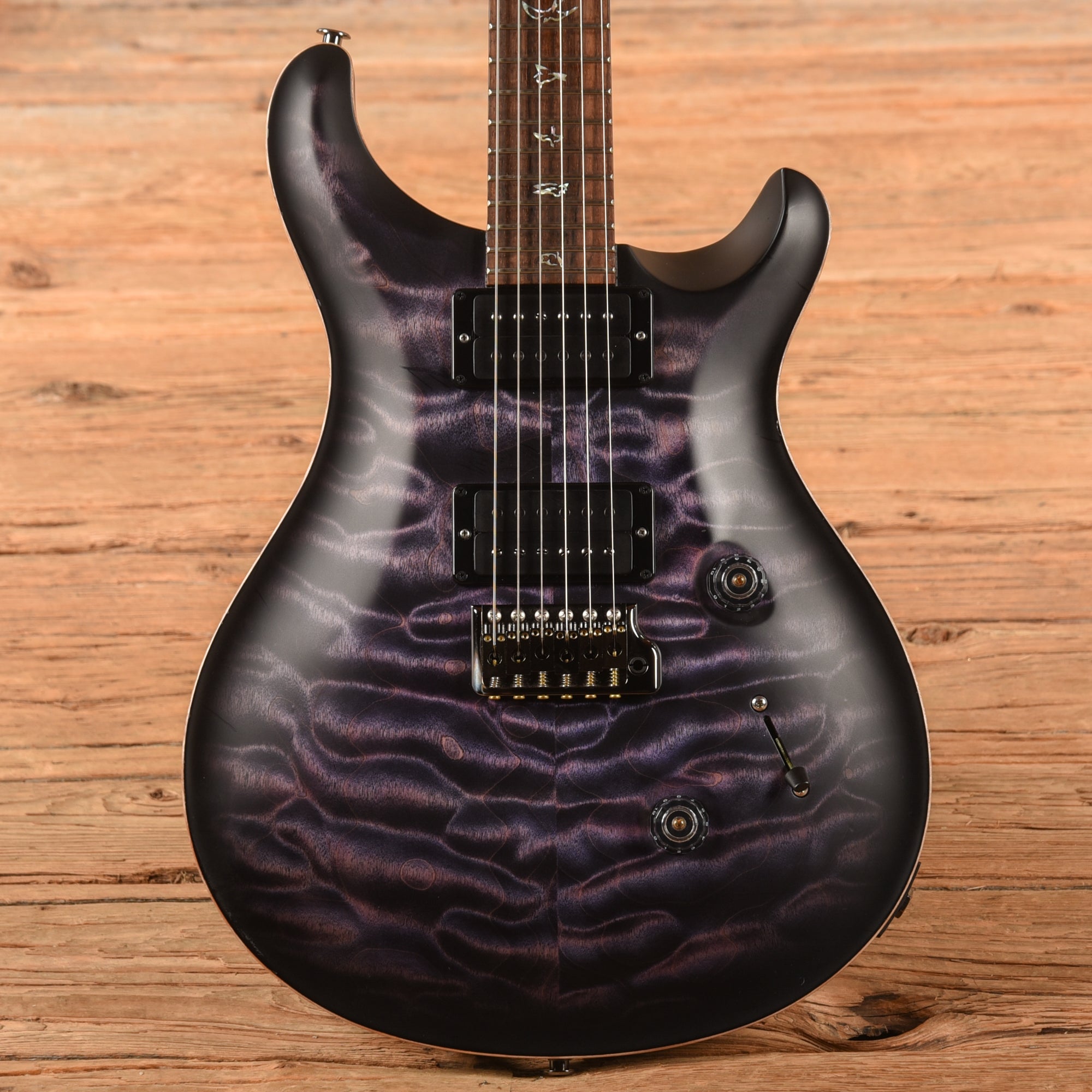 PRS Wood Library Custom 24 w/Brazilian Rosewood Fretboard Satin Purple Mist 2023 Electric Guitars / Solid Body