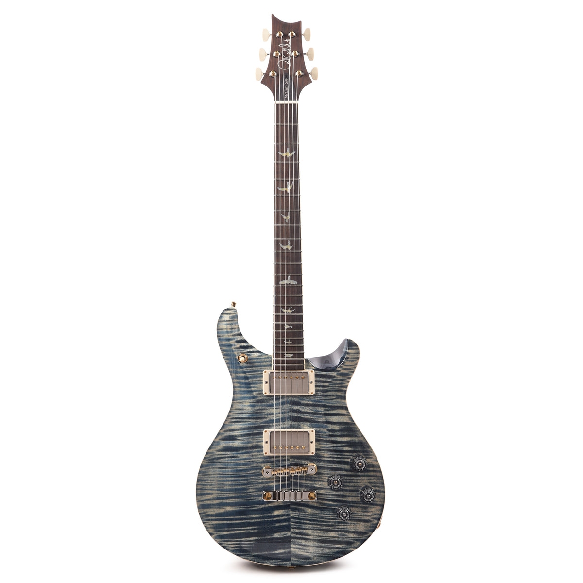 PRS Wood Library McCarty 594 10-Top Flame Faded Whale Blue w/Figured Stained Maple Neck & Brazilian Rosewood Fingerboard Electric Guitars / Solid Body