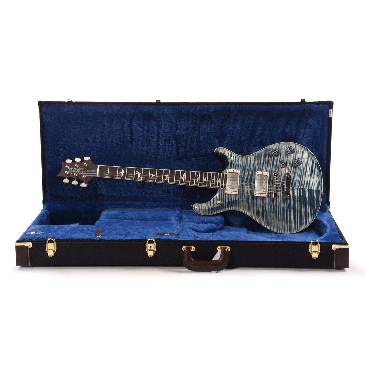 PRS Wood Library McCarty 594 10-Top Flame Faded Whale Blue w/Figured Stained Maple Neck & Brazilian Rosewood Fingerboard Electric Guitars / Solid Body