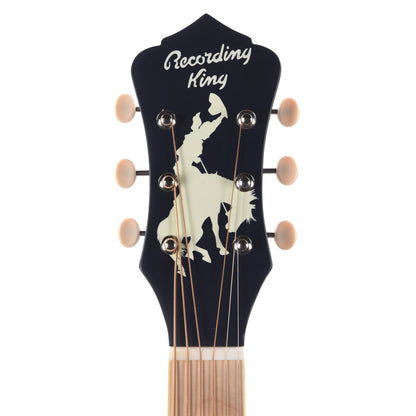 Recording King Limited Edition Dirty 30s Wrangler Single 0 Satin Red, White & Blue Acoustic Guitars / Parlor