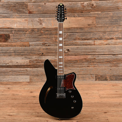 Reverend Airwave 12-String Black Electric Guitars / Semi-Hollow