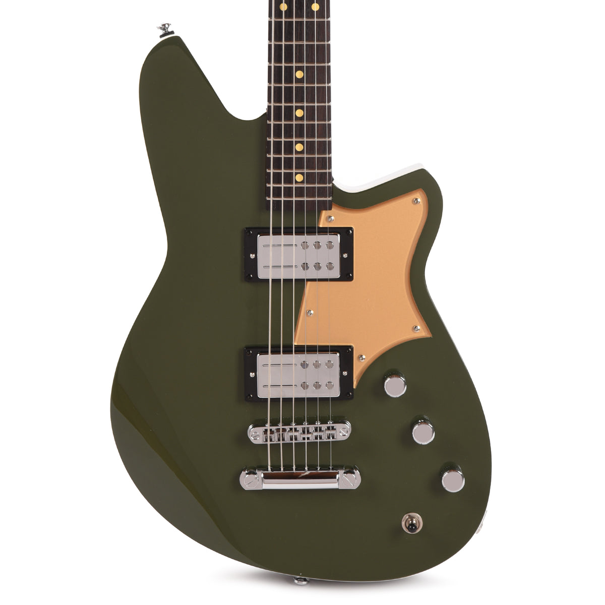 Reverend Descent RA Army Green Electric Guitars / Solid Body