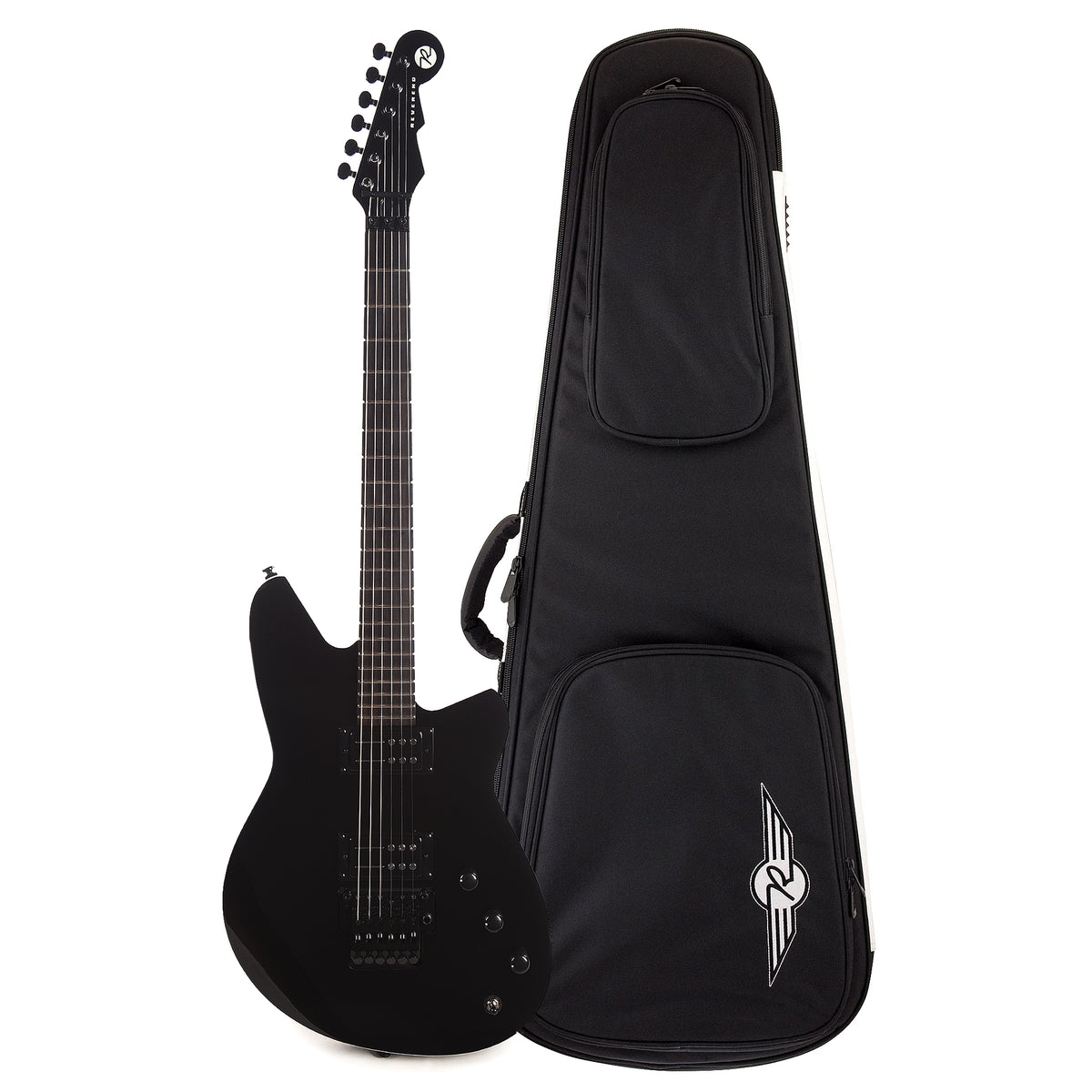 Reverend Kingbolt Blackout Edition Soft Case Bundle Electric Guitars / Solid Body