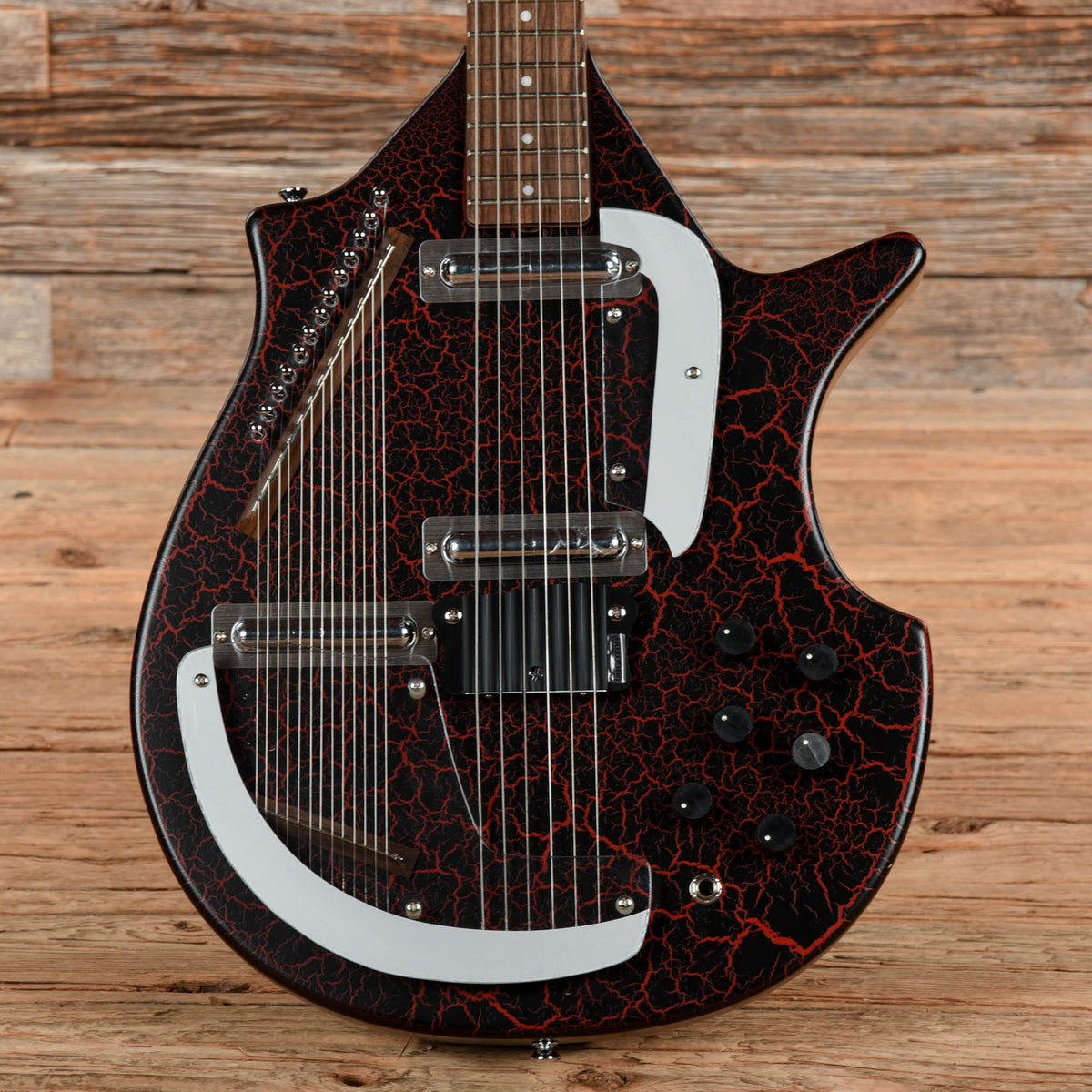 Rogue Electric Sitar Red - Dave Amato of REO Speedwagon Folk Instruments / Sitars