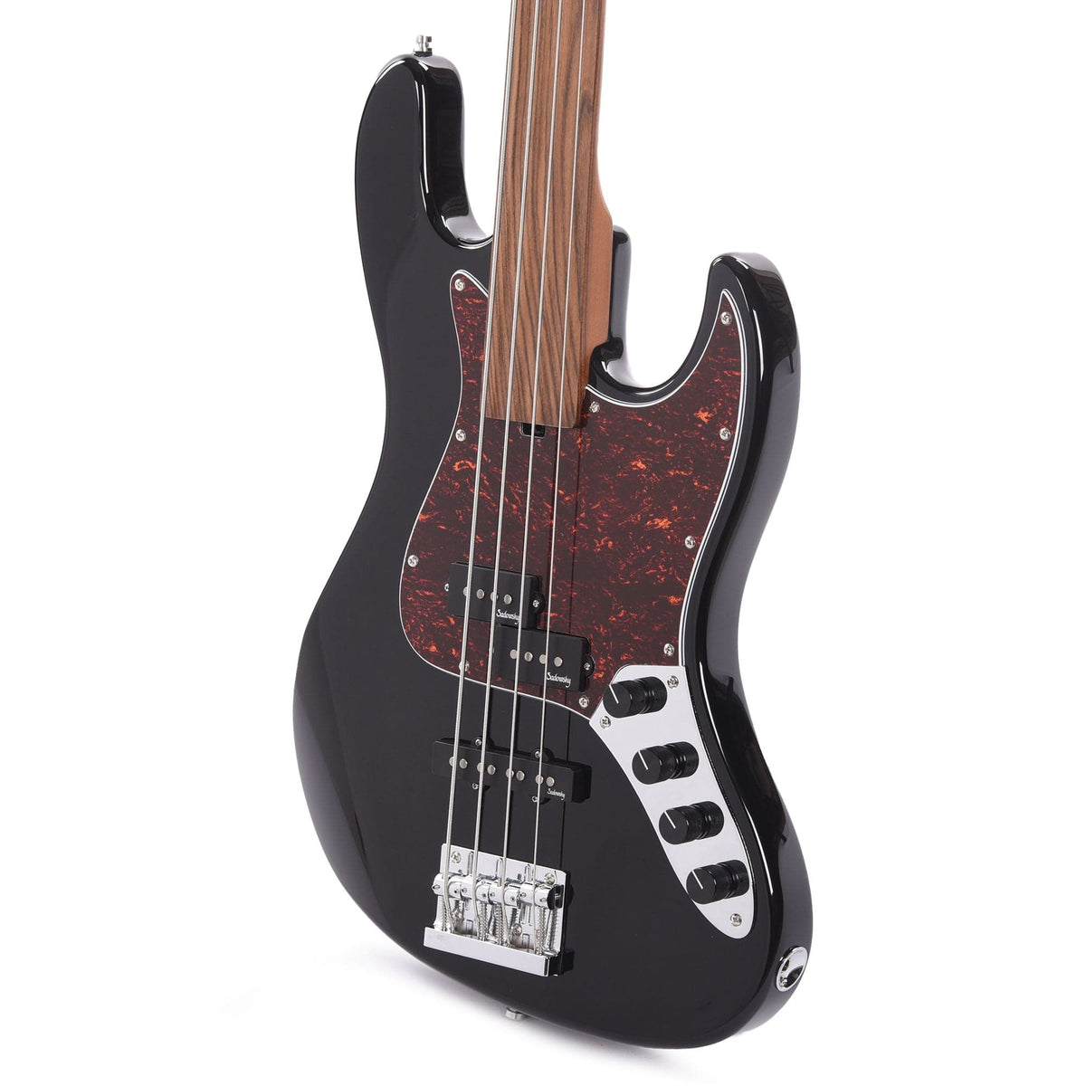 Sadowsky MetroExpress Hybrid PJ Fretless Bass Black High Polish Bass Guitars / Fretless