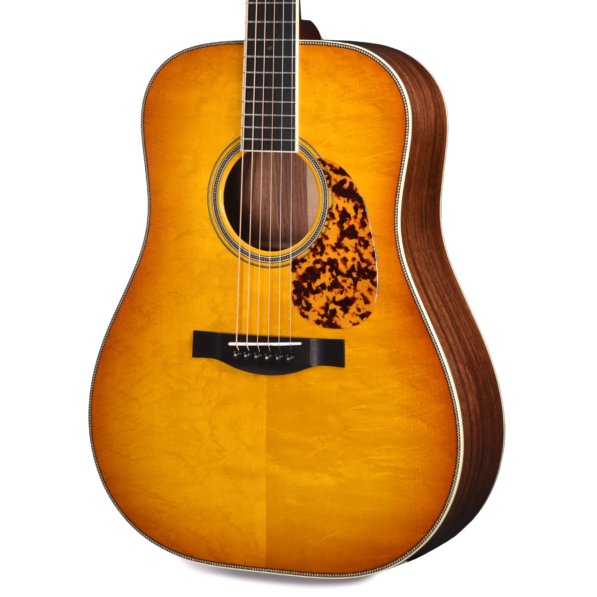Santa Cruz D/PW Bearclaw German Spruce/Honduran Rosewood Georgia Peach Sunburst Acoustic Guitars / Dreadnought