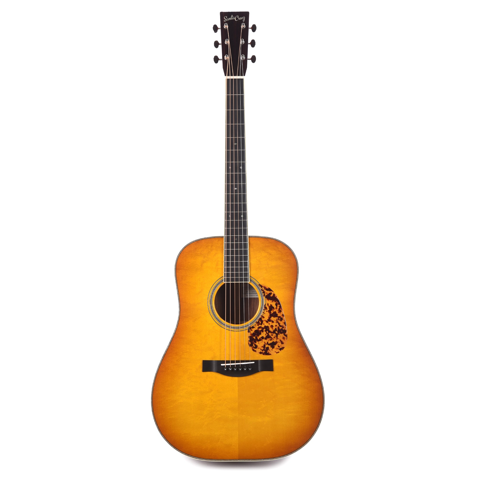 Santa Cruz D/PW Bearclaw German Spruce/Honduran Rosewood Georgia Peach Sunburst Acoustic Guitars / Dreadnought