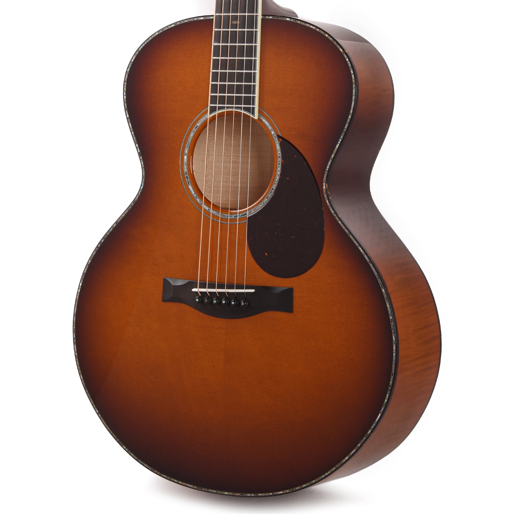 Santa Cruz F Model Bearclaw German Spruce/Flamed Maple Full Body Sunburst Acoustic Guitars / OM and Auditorium
